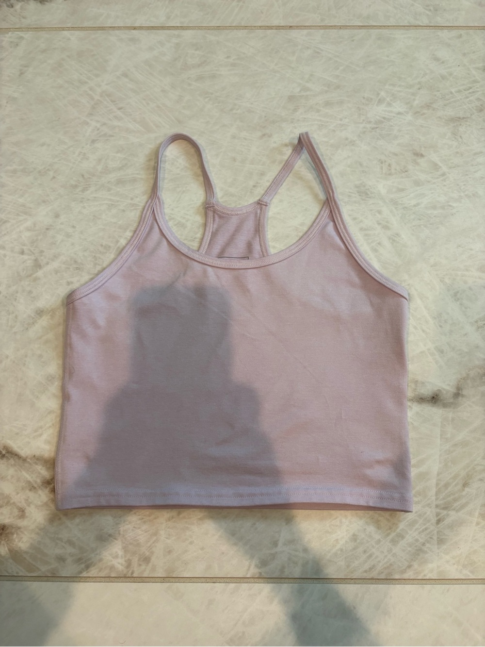 Fleo Light Lavender Racerback Crop Tank